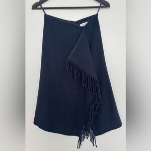 JW Anderson navy blue scarf skirt